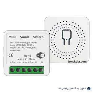 رله wifi پشت کلیدی تک کانال tuya (16آمپر)
