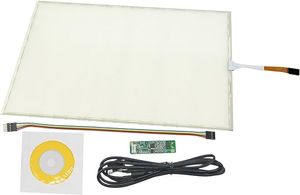 تاچ اسکرین مقاومتی 17 اینچ  4 وایر همراه برد تاچ و کابل