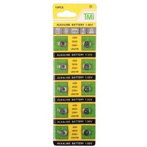 باتری ساعتی تی ام آی مدل AG3 LR41 392 بسته 10 عددی