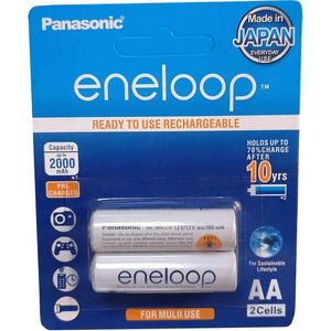 باتری قلمی قابل شارژ پاناسونیک مدل Eneloop ظرفیت 2000 میلی آمپر
