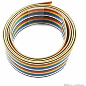 نیم متر کابل DUPONT 2.54mm رنگی سیم جامپر بر بوردی تخت 20pin