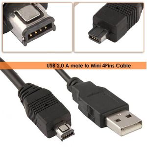 کابل Mini USB دو شیار 4 پین