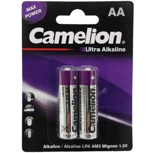 باتری قلمی آلکالاین اولترا کملیون مدل LR6-BP2 camelion