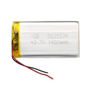 باتری لیتیوم پلیمر 3.7v ظرفیت 1400mAh کد 503557