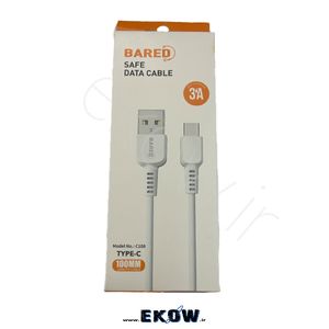 کابل bared تبدیل  usb به type c طول 1 متر