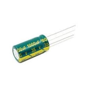 JWCO GREEN  CAP ELEC 1000uF 35V