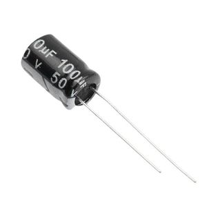 CAP 100UF 50V BLACK خازن الکترولیت دیپ