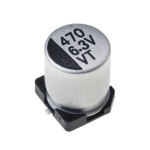 خازن الکترولیت CAP ELEC 470UF 6.3V 6.3*7.7MM SMD
