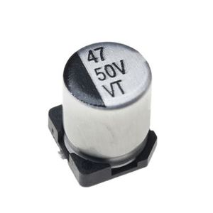 خازن الکترولیت CAP ELEC 47UF 50V 6.3*7.7MM SMD