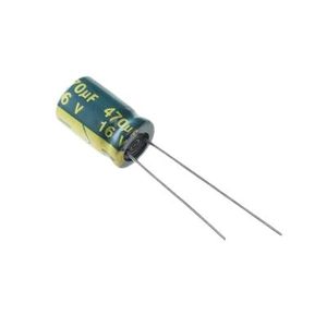 CAP 470UF 16V GREEN خازن الکترولیت دیپ