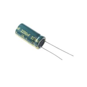 CAP 2200UF 16V GREEN خازن الکترولیت دیپ