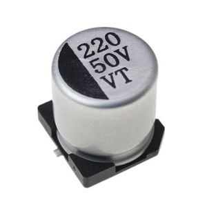 خازن الکترولیت CAP ELEC 220UF 50V 10*10.5MM SMD