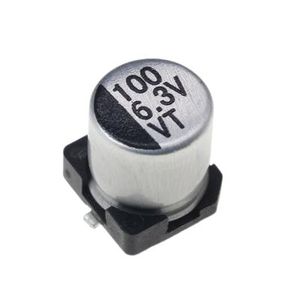 خازن الکترولیت CAP ELEC 100UF 6.3V 5*5.4MM SMD