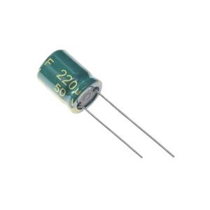 CAP 220UF 50V GREEN خازن الکترولیت دیپ