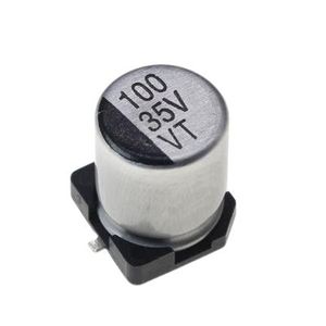 خازن الکترولیت CAP ELEC 100UF 35V 6.3*7.7MM SMD