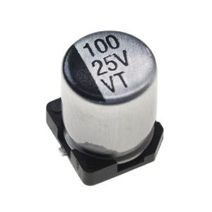 خازن الکترولیت CAP ELEC 100UF 25V 6.3*7.7MM SMD