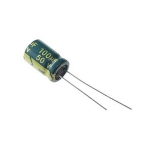 CAP 100UF 50V GREEN خازن الکترولیت دیپ