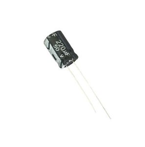 CAP 220UF 50V BLACK خازن الکترولیت دیپ