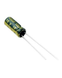 CAP 100UF 16V GREEN خازن الکترولیت دیپ