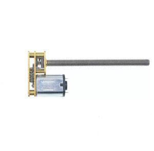 موتور گیربکس  DC (12 ولت 100 دور در دقیقه M4 x 55)  خطی معکوس ZGA12 N20