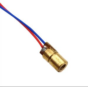 ماژول لیزر 5 میلی وات قرمز نقطه ای (3 تا 5 ولتی) 6*10میلی متر