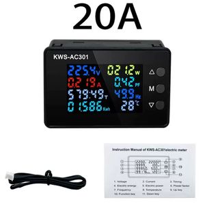 مولتی فانکشن واتمتر و پاورمتر AC مدل KWS-AC301-20A