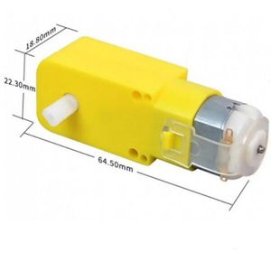 موتور گیربکس‌ زرد رباتیک تک شفت 280RPM