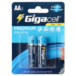 باتری دوتایی قلمی گیگاسل Premium Alkaline LR6