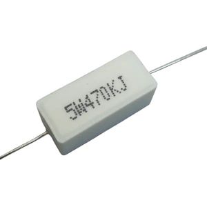 مقاومت 470 کیلو اهم 5 وات آجری