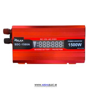اینورتر خودرو 1500 وات موج اصلاح‌شده مدل SDC-1500A ورودی 12 ولت به 220 ولت با نمایشگر LED
