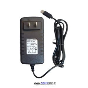 آداپتور 9 ولت 2.5 آمپر تایپ سی | 9V 2.5A Type C شارژر سریع و ایمن