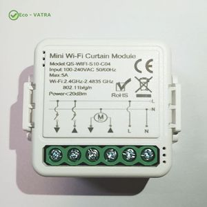 سوئیچ هوشمند پرده پشت کلیدی WiFi تویا Tuya - قابلیت اتصال به کلید مکانیکی (پشت کلیدی)