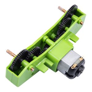 گیربکس پلاستیکی دو شفت (دو طرفه) 10 دنده با موتور مشکی آمپر پایین بدون کانکتور