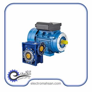 موتور گیربکس چینی1.5 کیلووات (2 اسب) تک فاز 35 دور شفت بغل قطر شفت خروجی 35 میل پوسته آلومینیوم