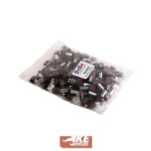 وایرشو دوبل روکشدار سایز 10 قهوه‌ای TE10014 بسته 100 عددی DeDe