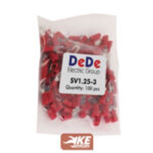 سرسیم دوشاخ سایز 1.5 برند DeDe سری SV1.25-x بسته 100 عددی