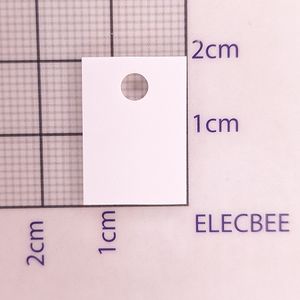 عایق سرامیکی TO-220-1 سایز 14*20 ضخامت 1MM با سوراخ