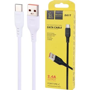 کابل تایپ سی فست شارژ Vdenmenv D01T 2.4A 0.9m
