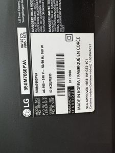 بک لایت دیفیوزر تلویزیون ال‌ جی 55UM7660PVA