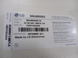 بک لایت دیفیوزر قاب تلویزیون الجی  55SJ85000