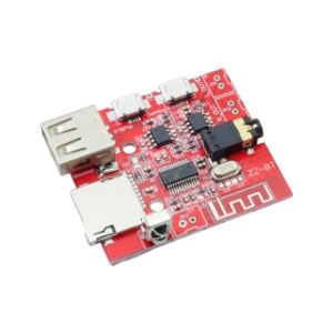 ماژول آمپلی فایر 2X3W بلوتوث دار ZZ-BT با قابلیت پخش آهنگ از USB و TF-Card به همراه ریموت کنترل