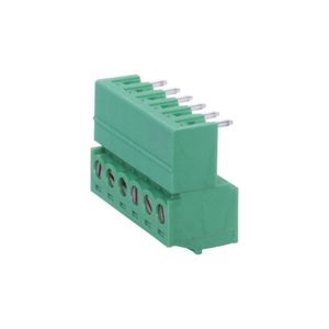 ترمینال بردی 6 پین زاویه‌دار MX15EDGK+RC-3.81-6PIN برند مکستی MAXT