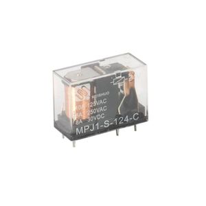 رله شیشه‌ای 24 ولت 5 پین 10 آمپر مدل MPJ1-S-124-C برند میشو MEISHUO