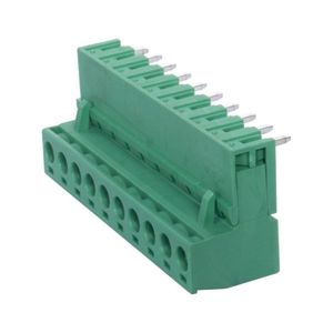 ترمینال 10 پین زاویه‌دار MX2EDGK+R-5.08-10PIN برند مکستی MAXT