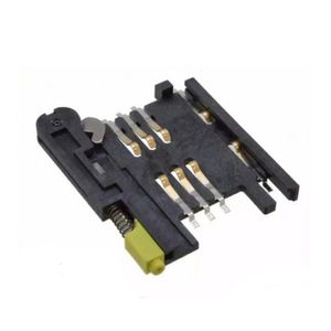 سوکت سیم کارت خشابی زرد 6 پین SIM CARD PUSH