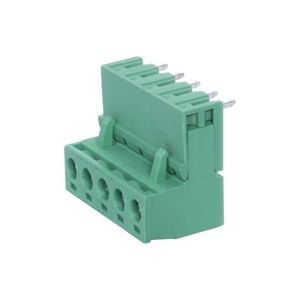 ترمینال 5 پین زاویه‌دار MX2EDGK+R-5.08-5PIN برند مکستی MAXT