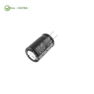 خازن پایه کوتاه 21*10- Capacitor 10 uf -450 v -DIP