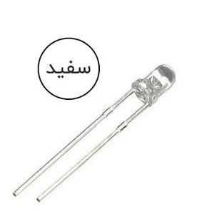 ال ای دی شفاف شیشه ای 3 میل سفید