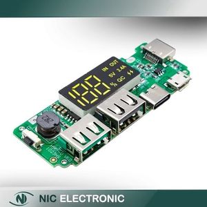 ماژول پاور بانک با دو خروجی دارای نمایشگر مدل H961-U