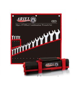 ست 12 عددی آچار دو سر رینگی فوق حرفه ای سایز6تا32 آریل ARIEL مدل ARAR1201 ضمانت تعویض و استاندارد آلمان